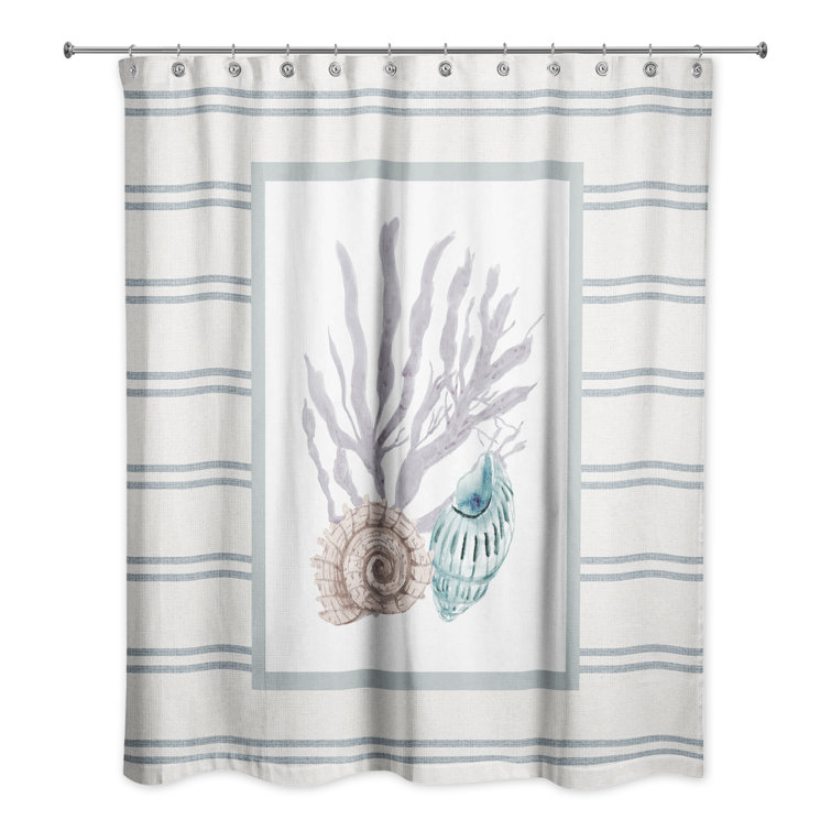 Rosecliff Heights Arsaluis Striped Shower Curtain Wayfair